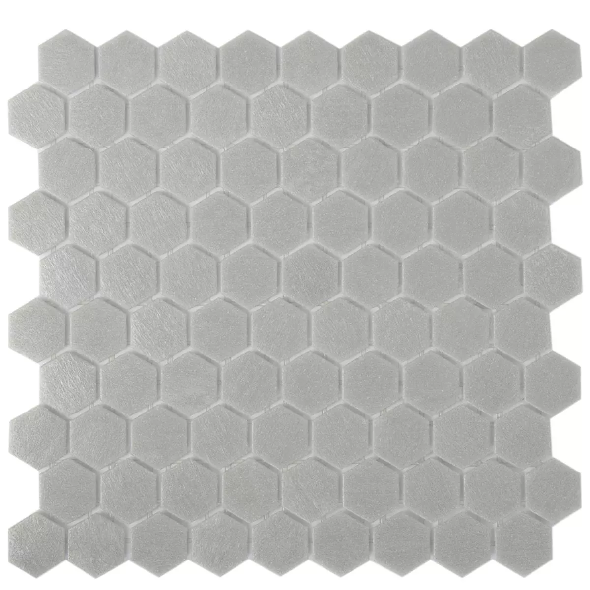 Glass Mosaikk Fliser Trend-Vi Hexagonal 152 Grå Glass Mosaikk Fliser Trend-Vi Hexagonal 152 Grå