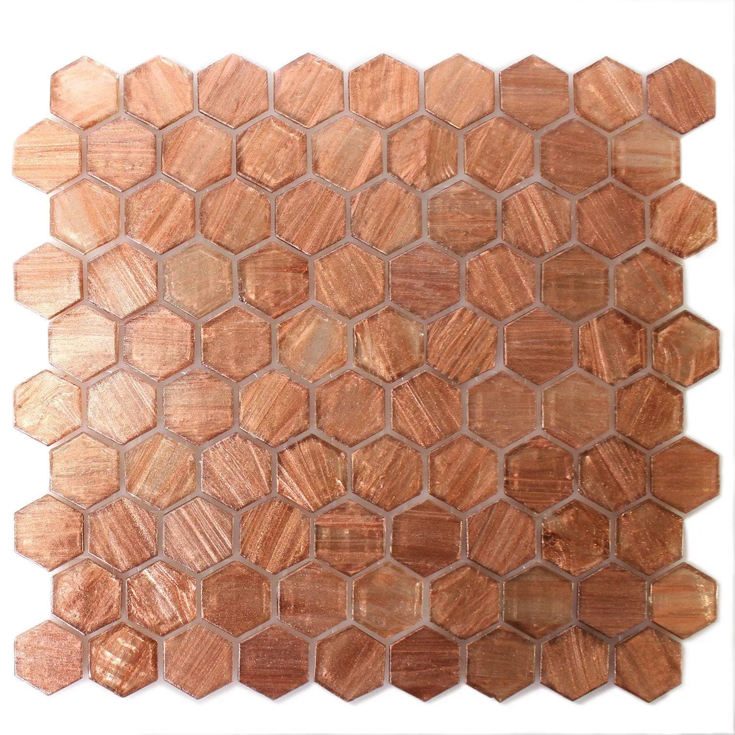 Azulejo Mosaico Trend-Vi Vidro Hexagonal 222