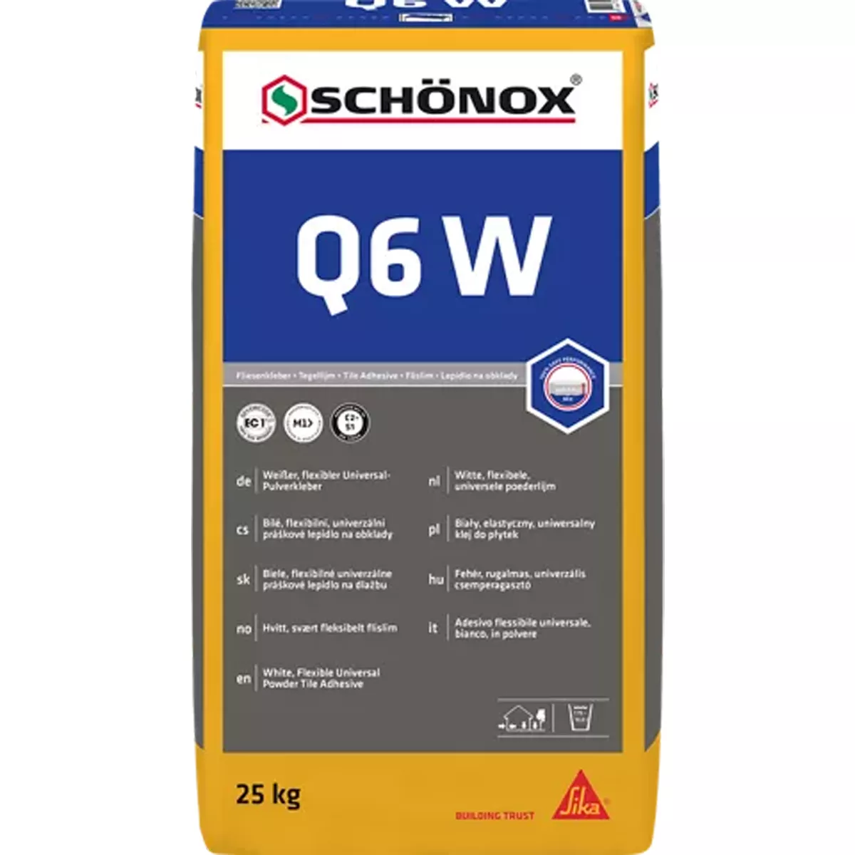 Adesivo Per Piastrelle Schönox Q6 W (wall & Floor) Universale (25Kg) (bianco) Adesivo Per Piastrelle Schönox Q6 W (wall & Floor) Universale (25Kg) (bianco)
