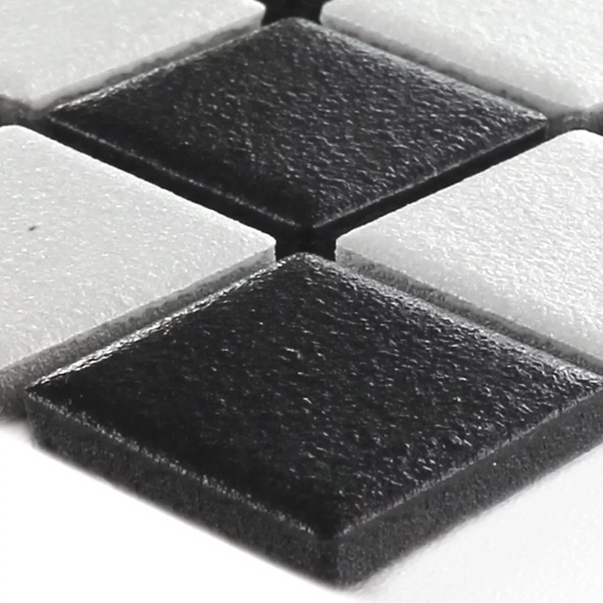 Vzorek Keramika Mozaiková Dlaždice Heinmot Černá Bílá R10 Q25