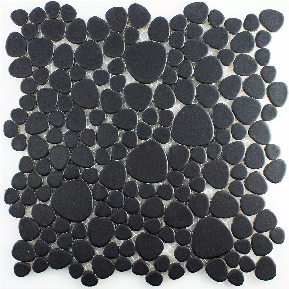 Sample Ceramic Pebble Mosaic Sabah Black Mat