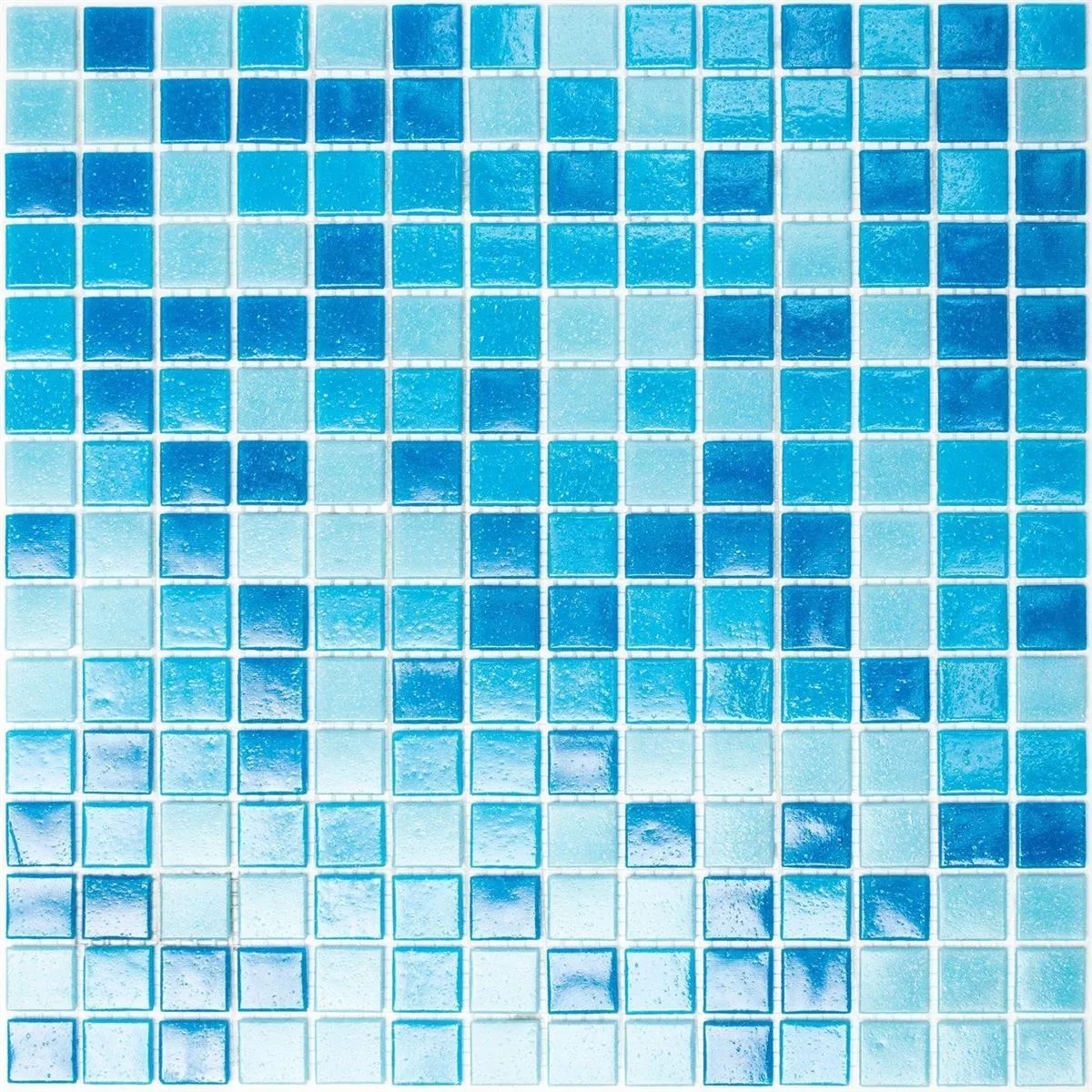 Model din Mozaic De Sticlă Gresie Albastru Mix