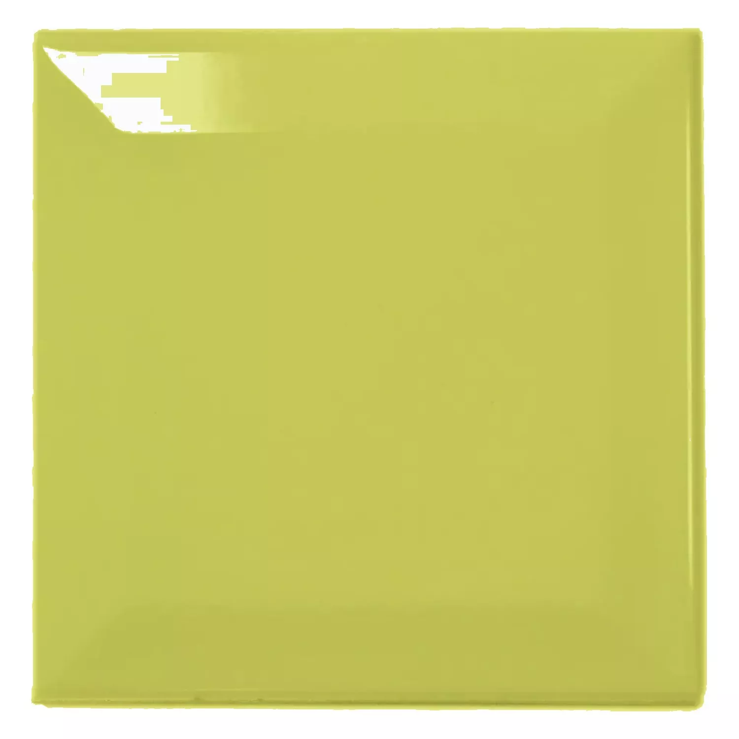 Metro tegel Groen Glanzend 10x10 cm Met Facet Catarina Pistacho