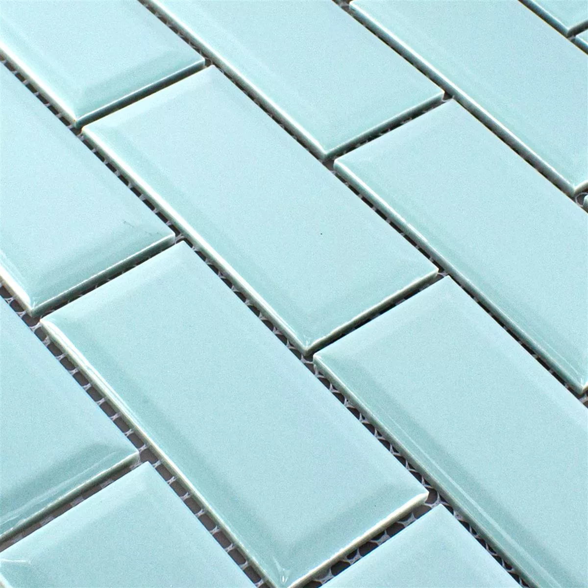Ceramic Mosaic Tiles StPauls Metro Facet Mint