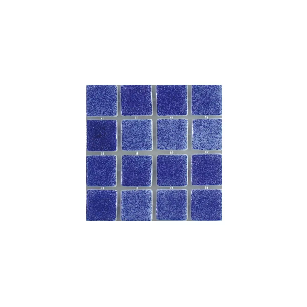 Prov Glas Simbassäng Mosaik Lagune R11C Mörkblå