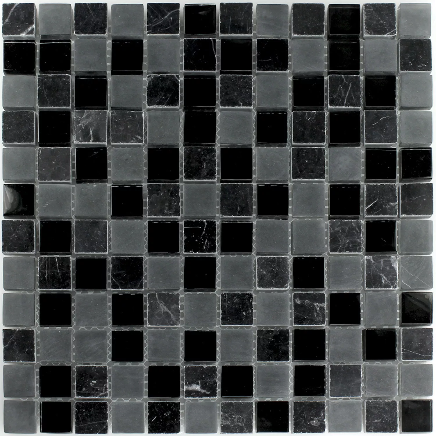 Mozaik Pločice Staklo Mramor Zambia 23x23x8mm