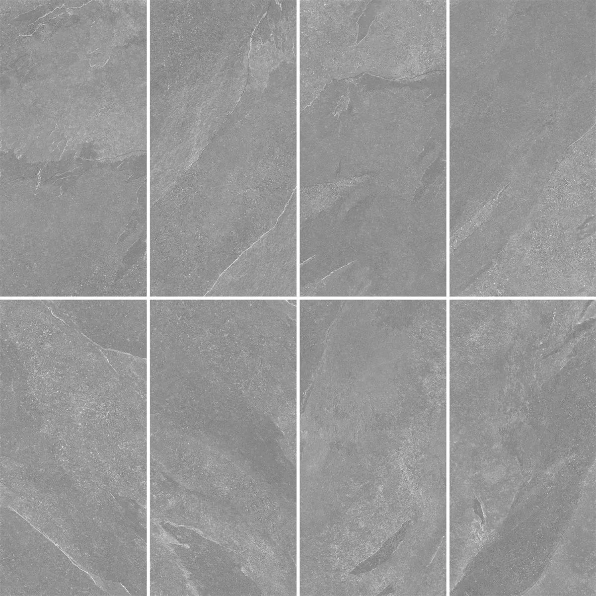 Sample Floor Tiles Memphis Stone Optic R10/B Anthracite 60x120cm