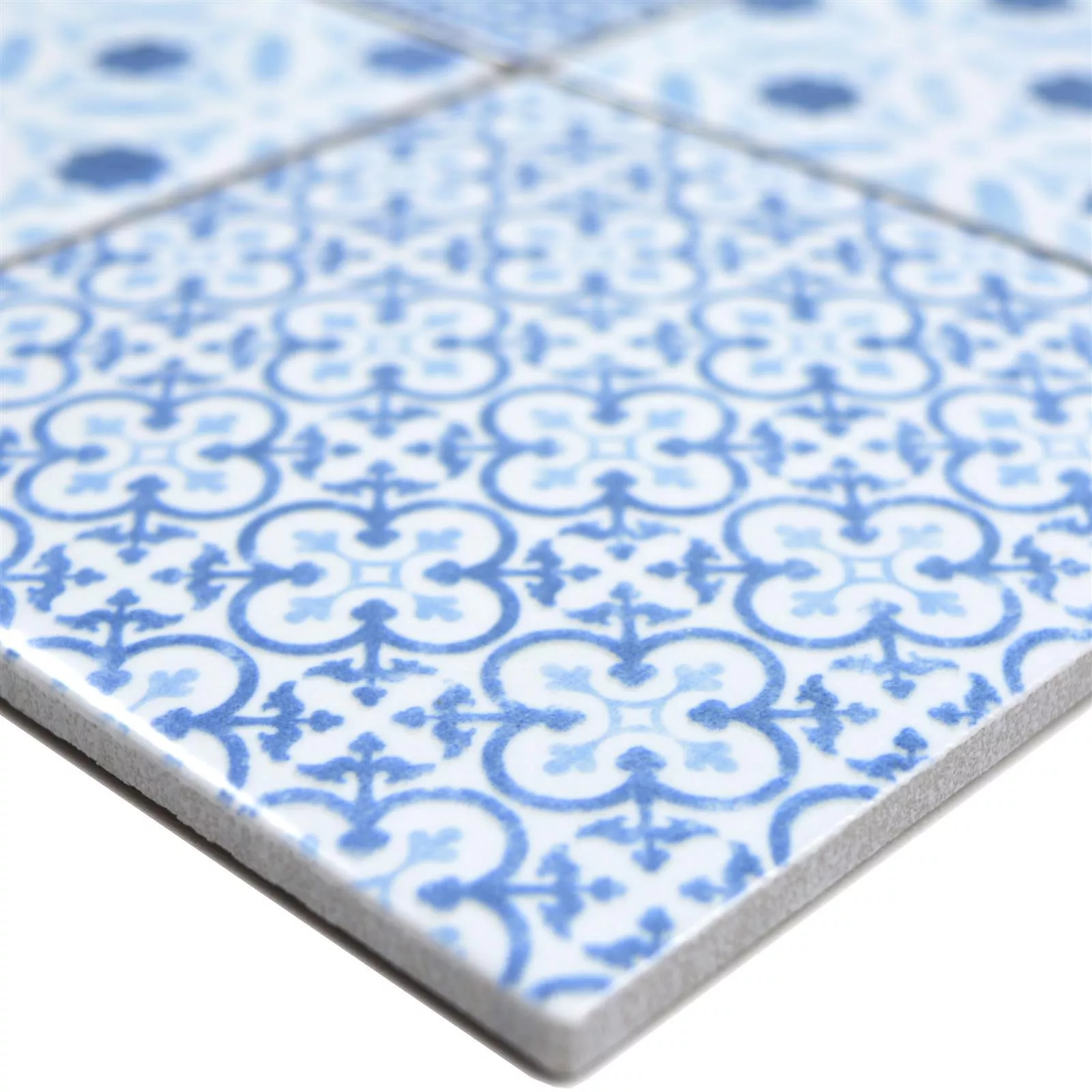 Ceramic Mosaic Tiles Romantica Retro Blue