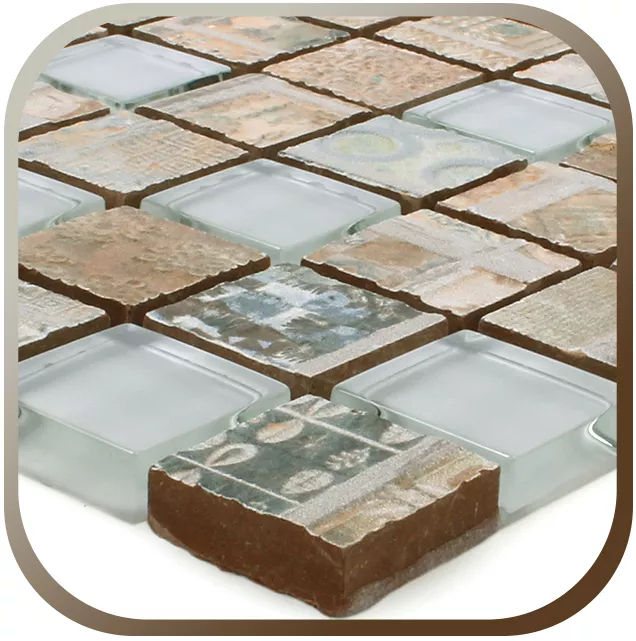 Üvegporcelán Kőedény Mozaik