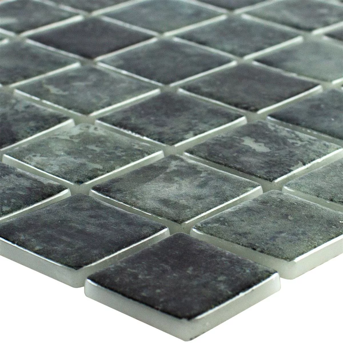 Svømmebassengmosaikk I Glass Baltic Svart 25x25mm Svømmebassengmosaikk I Glass Baltic Svart 25x25mm