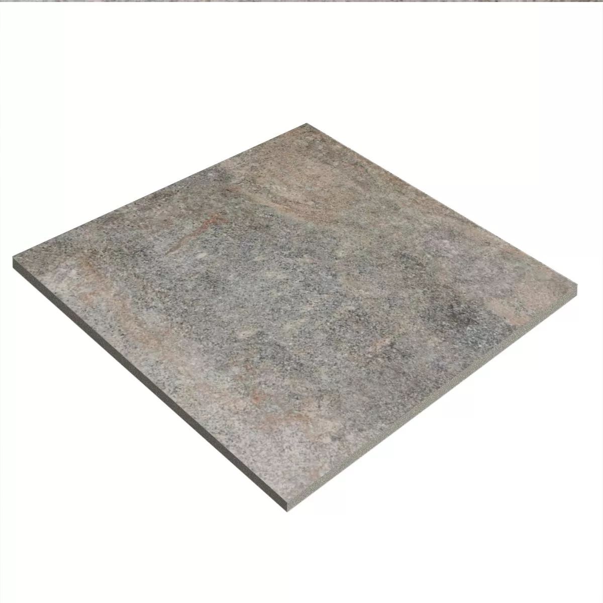 Dalles De Terrasse Grès Cérame Pleine Masse Climax Brun Beige 60x60x2 cm