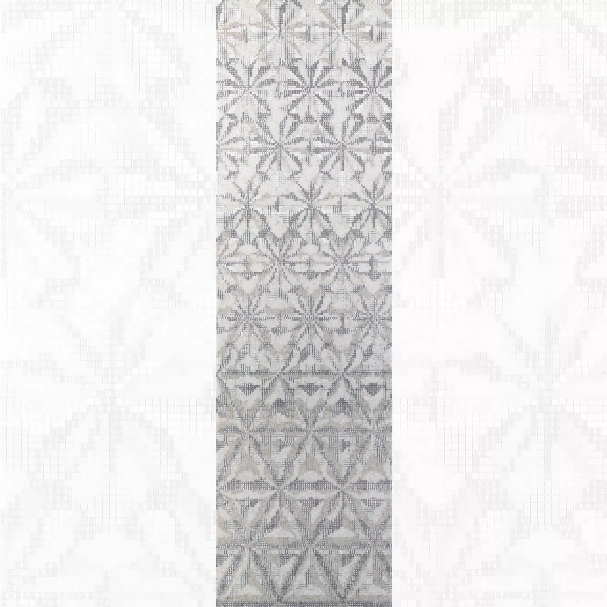 Mosaïque En Verre Image Magicflower White 100x240cm