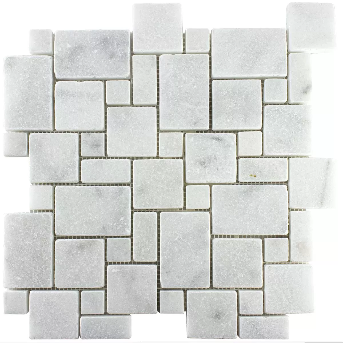 Natural Stone Marble Mosaic Tiles Kilkenny Blanc