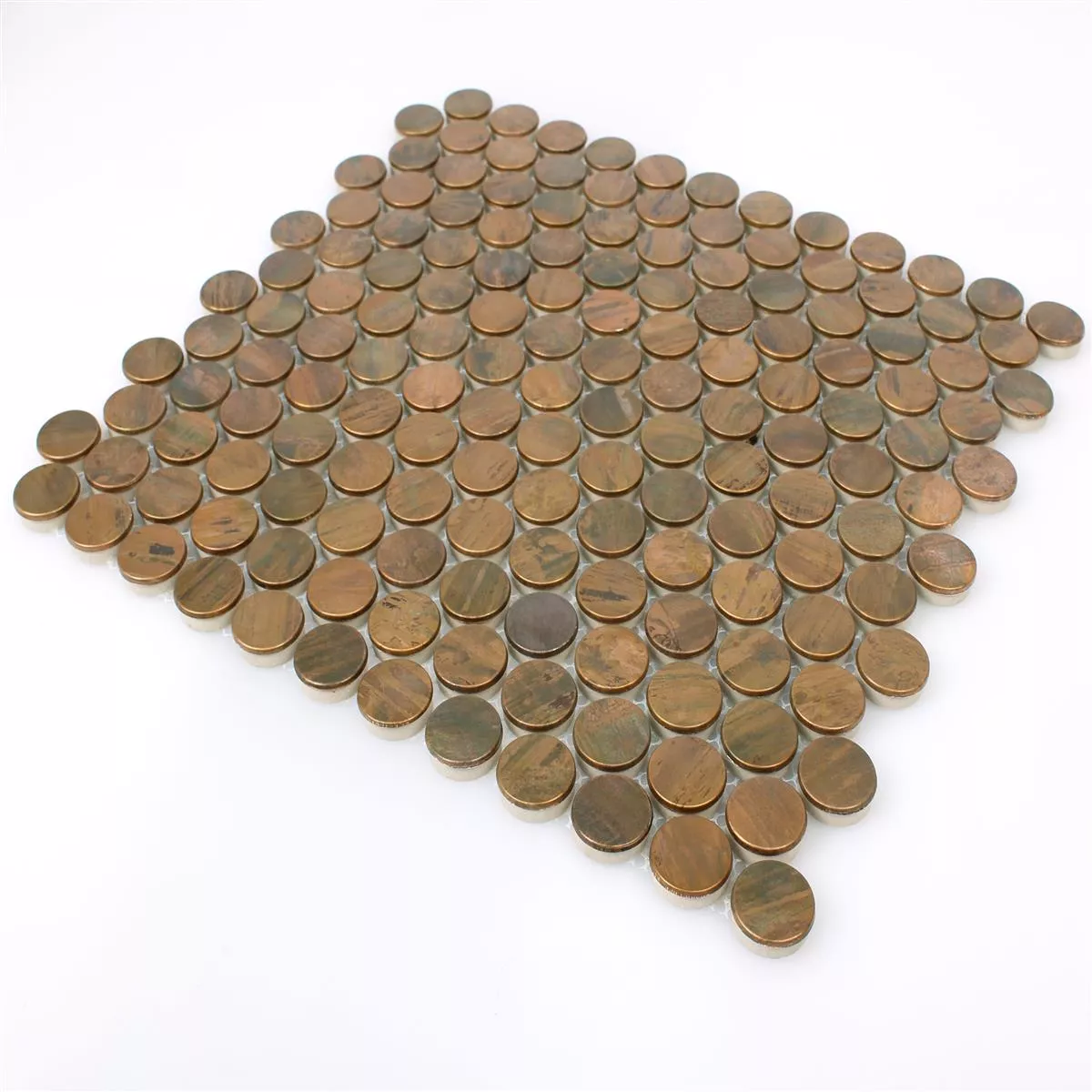 Metal Copper Mosaic Tiles Myron Button