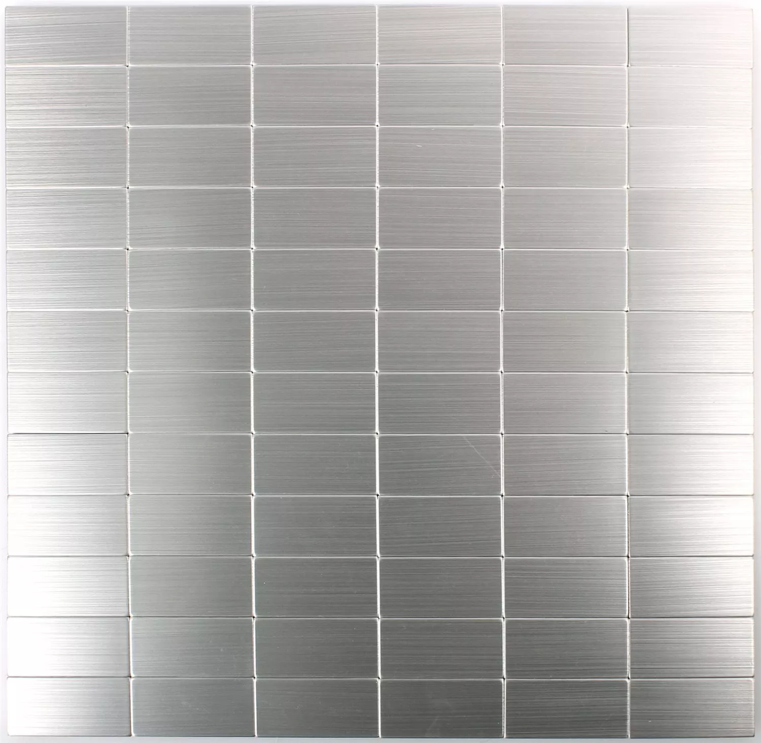 Mosaikkfliser Metall Selvklebende Mikros Sølv Rektangel