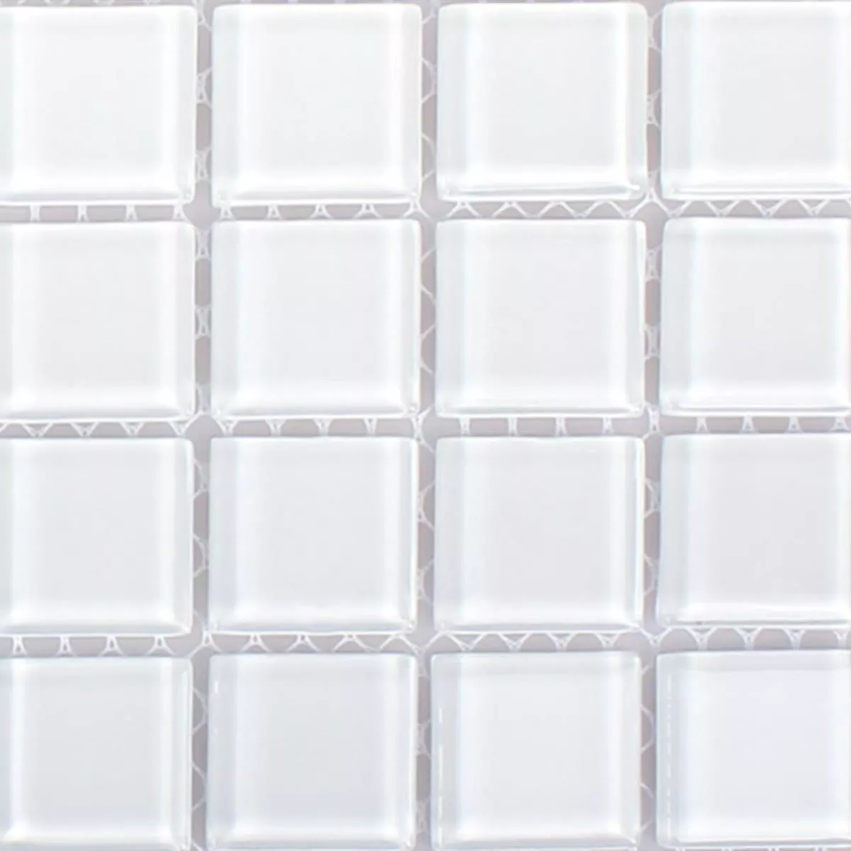 Vzorek Skleněná Mozaika Dlaždice Florida Super Bílá