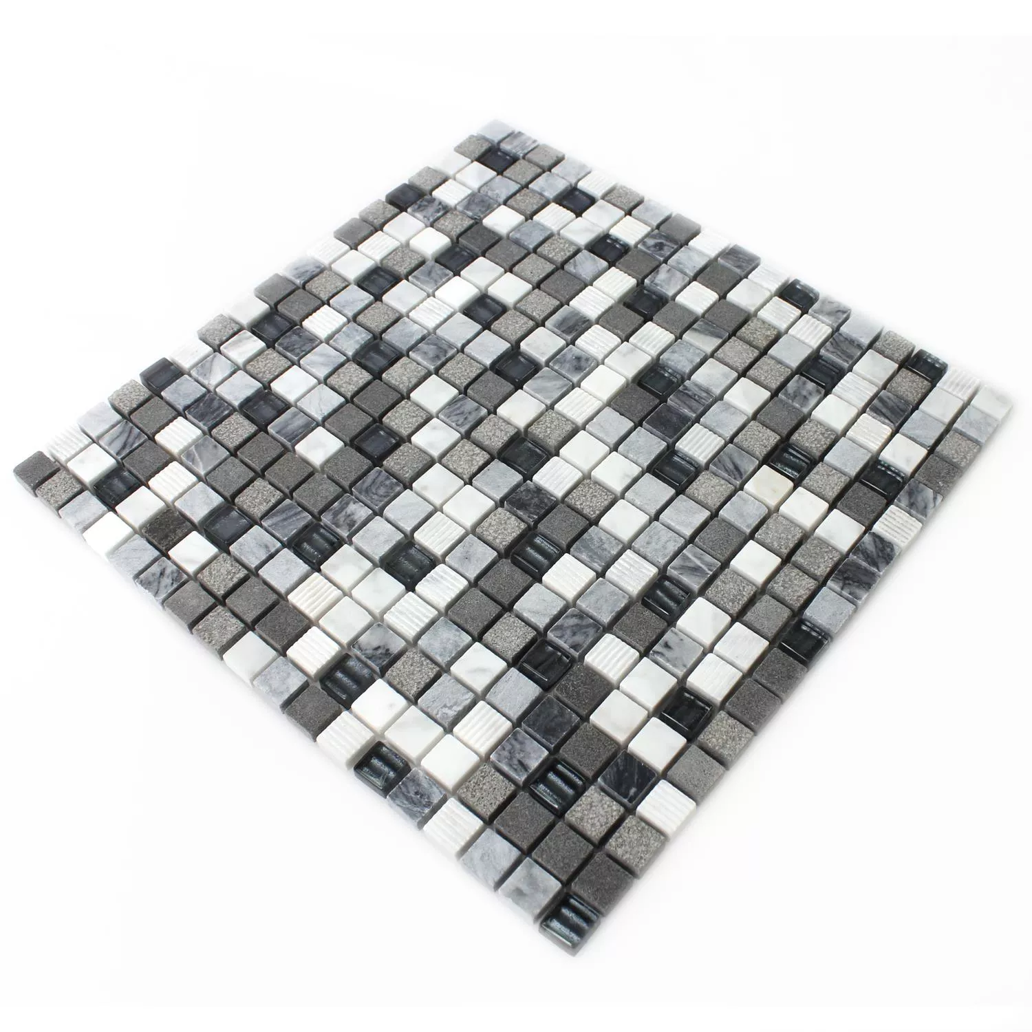 Mozaik Csempe Üveg Természetes Kő Kodiak Szürke Mix