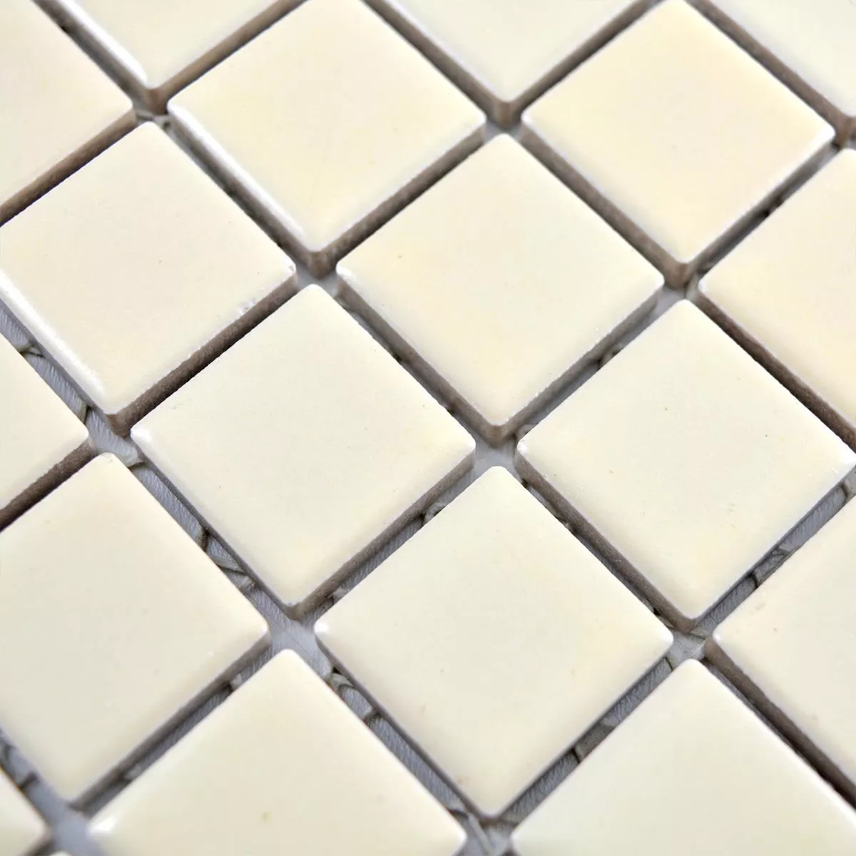 Sample Ceramic Mosaic Tiles Adrian Beige Mat Square 23