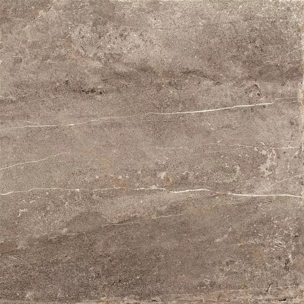 Sample Terrastegels Detmold Natuursteen Optiek 60x60cm Bruin