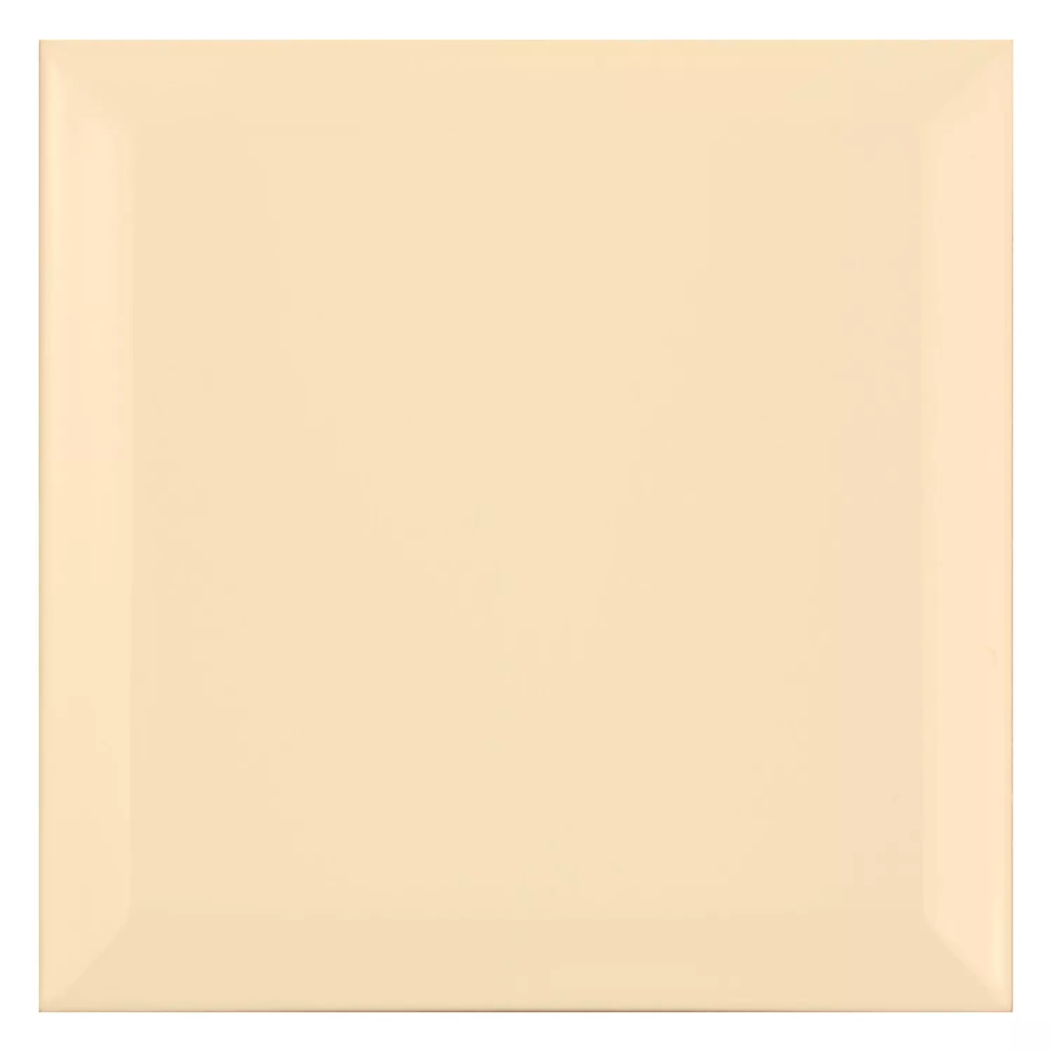 Metro tegel Beige Mat 15x15 cm Met Facet Eris Crema