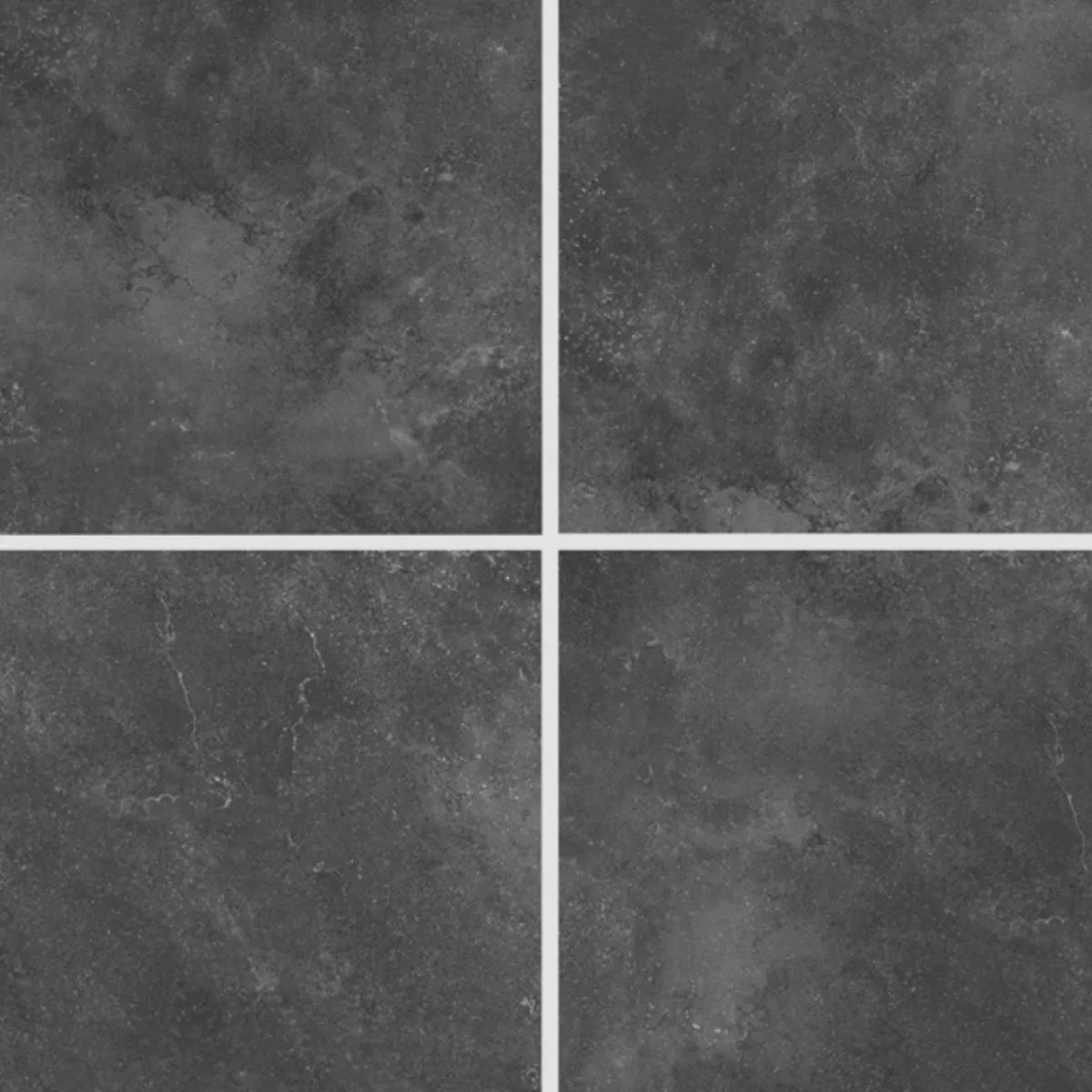 Terrastegels Porselein steengoed Rockstone Zwart 60x60x2 cm