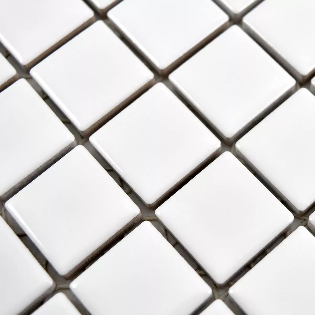 Mønster fra Keramikk Mosaikkfliser Adrian Hvit Glitrende Torget 23