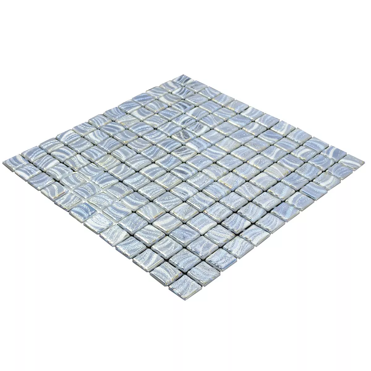 Glass Swimming Pool Mosaic Marisburg Blue Glitter