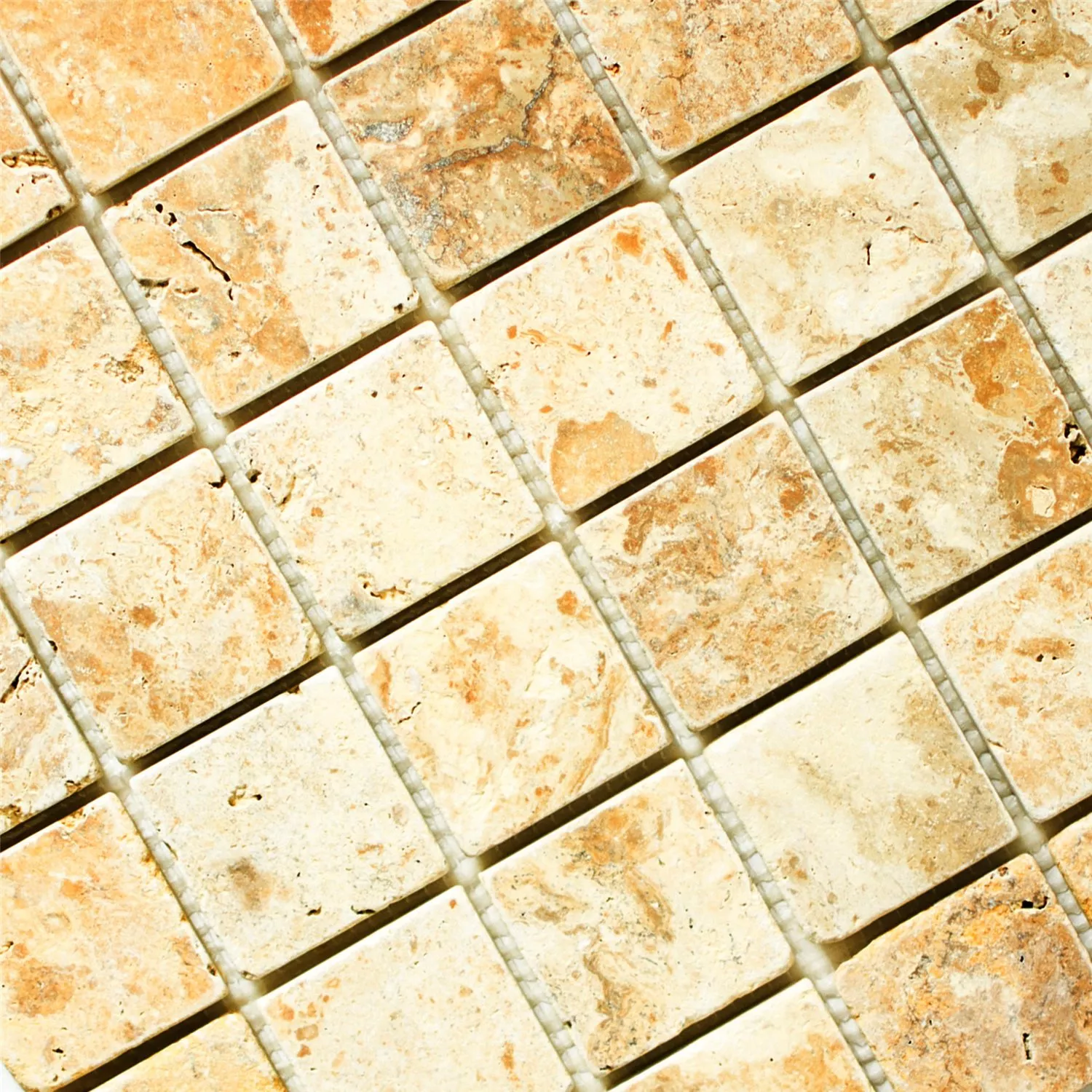 Mozaik Csempe Travertin Castello Arany 48