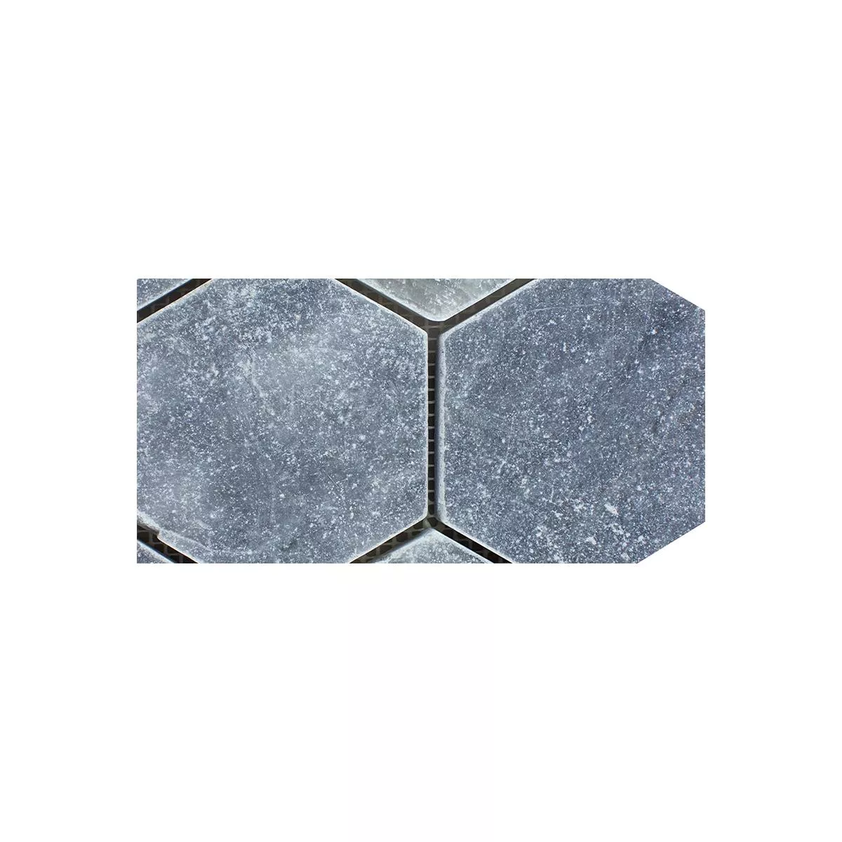 Sample Marble Natural Stone Mosaic Tiles Maracay Hexagon Bardiglio