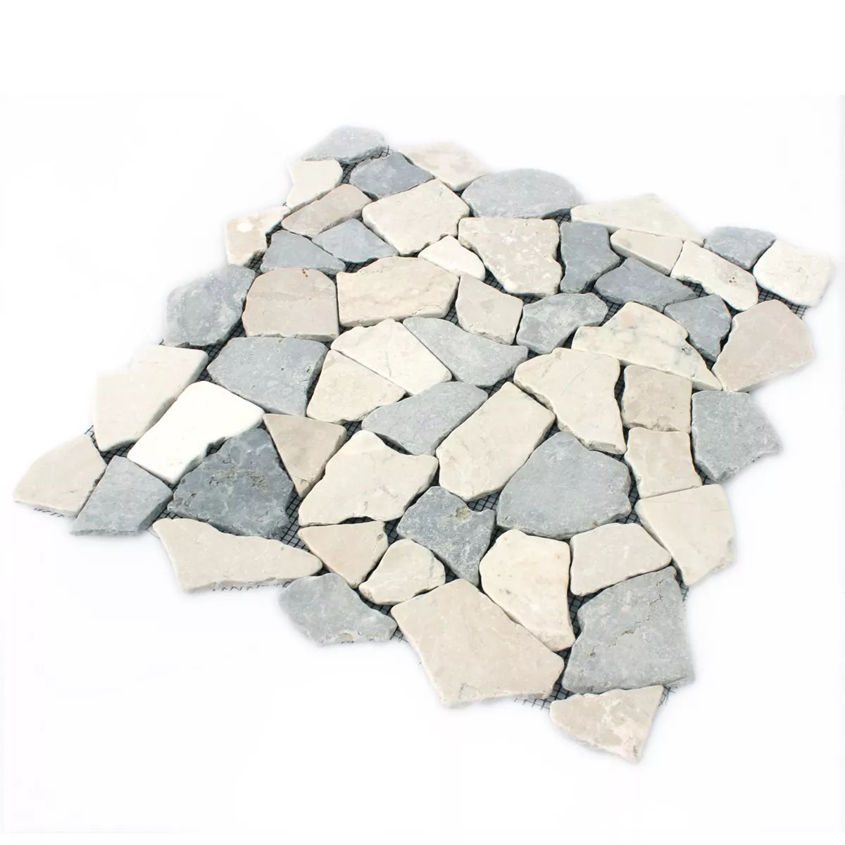 Mosaic Tiles Broken Marble Grey Botticino