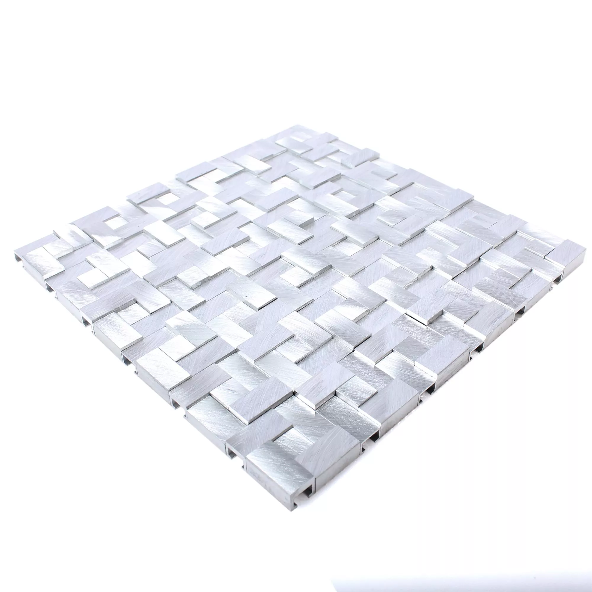 Mozaïektegels Aluminium Metaal Elvis 3D Zilver