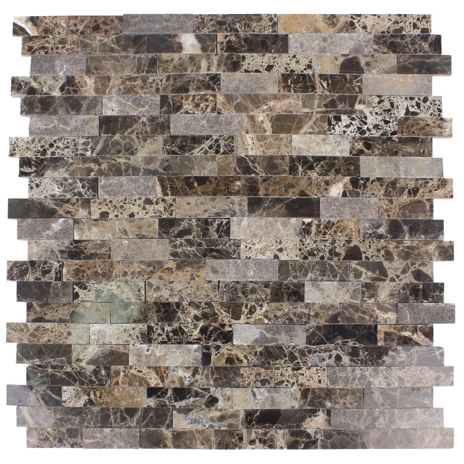 Mosaic Tiles Natural Stone Coronel Self Adhesive Emperador