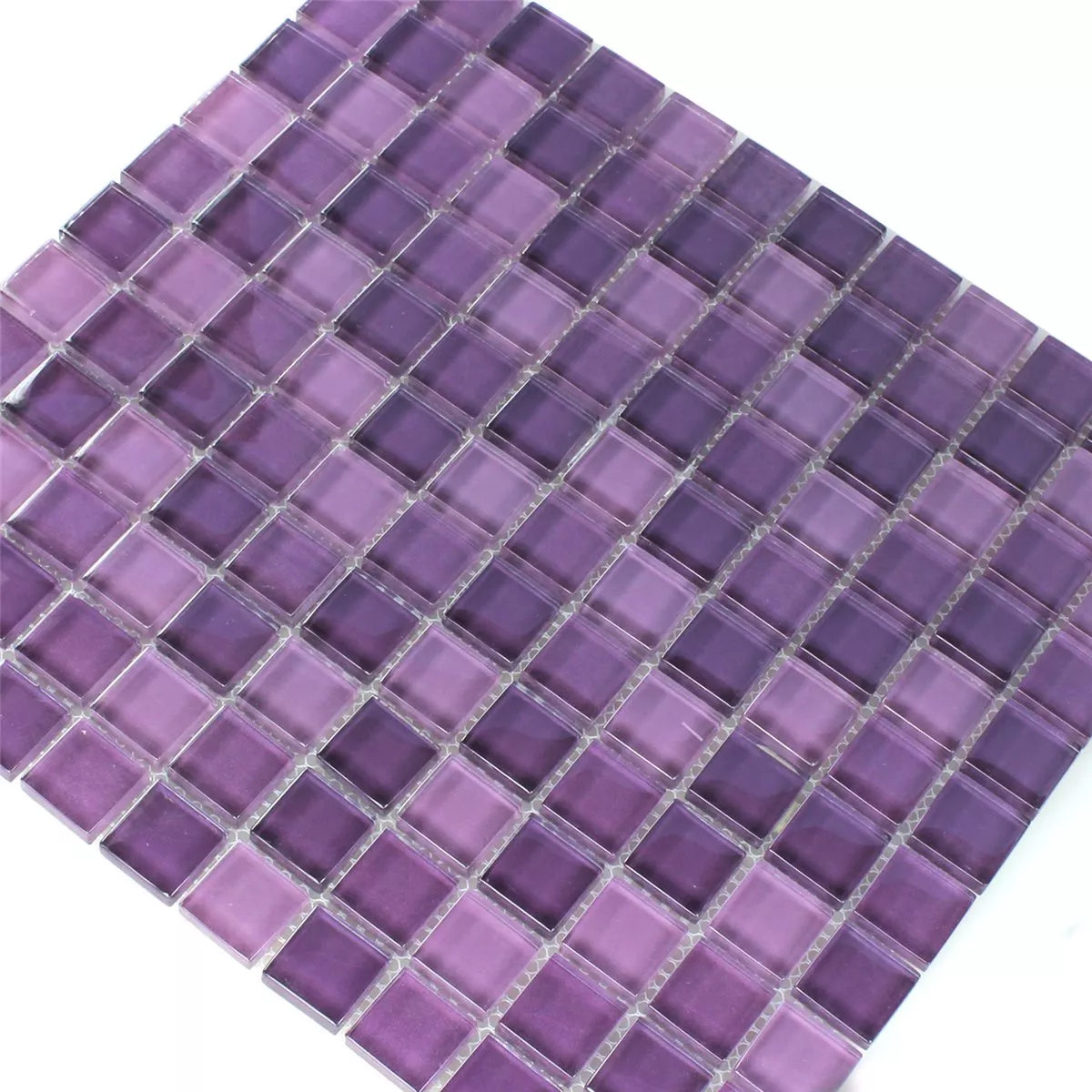 Mozaika Szkło Kryształ Purpurowy Mix