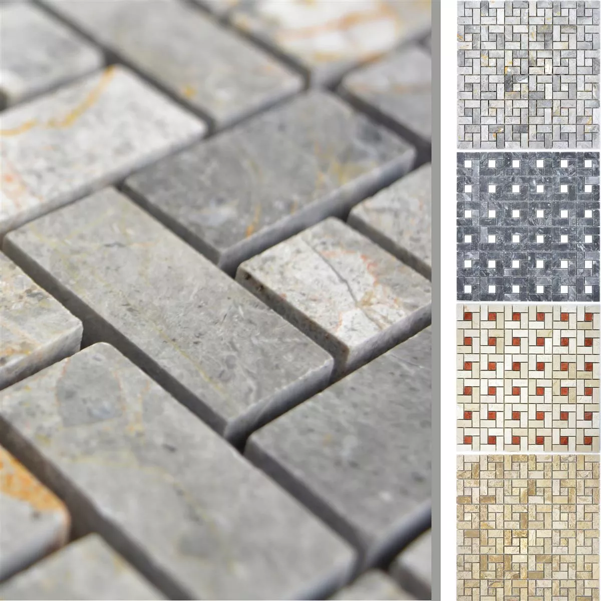 Natural Stone Marble Mosaic Tiles Umay Polished