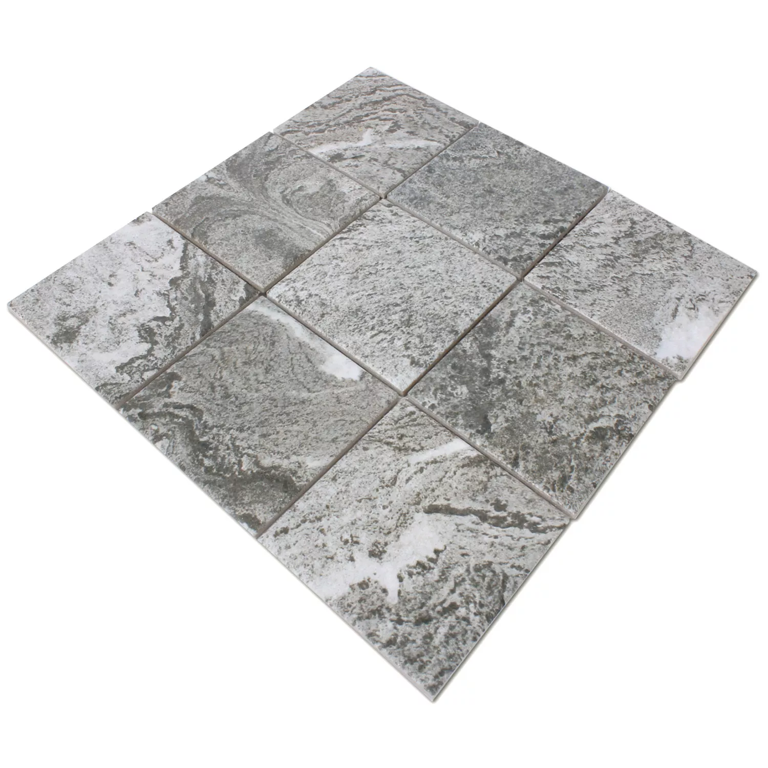 Mosaic Tiles Ceramic Stone Optic Herkules Grey 98