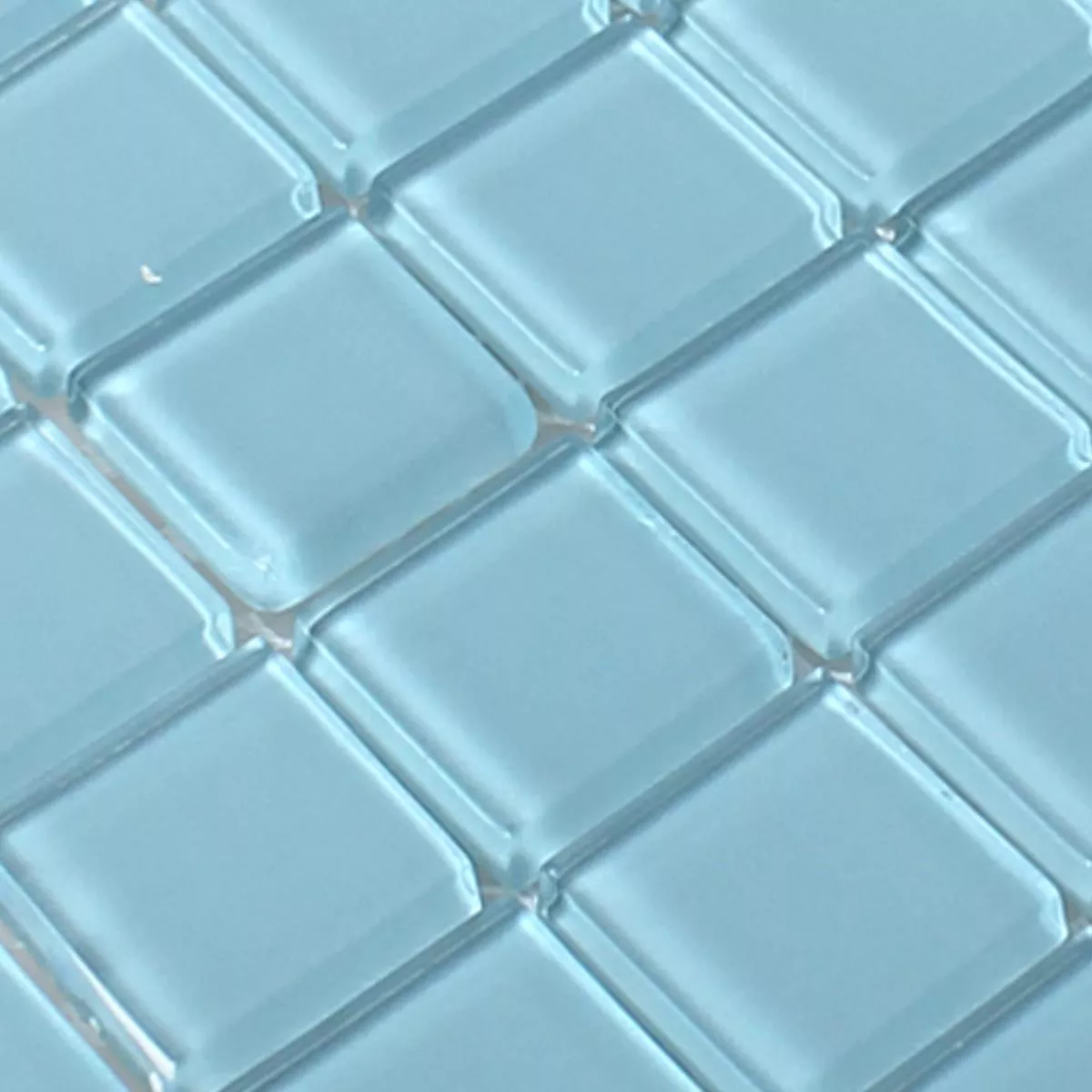 Sample Glasmozaïek Tegels Florida Lichtblauw
