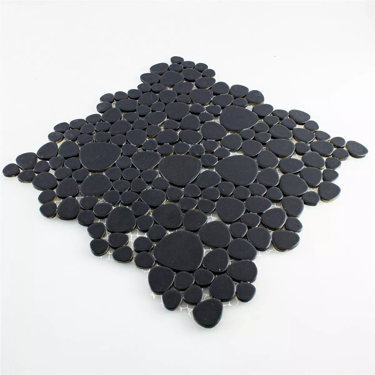 Vzorek Keramika Oblázek Mozaika Sabah Černá Matný
