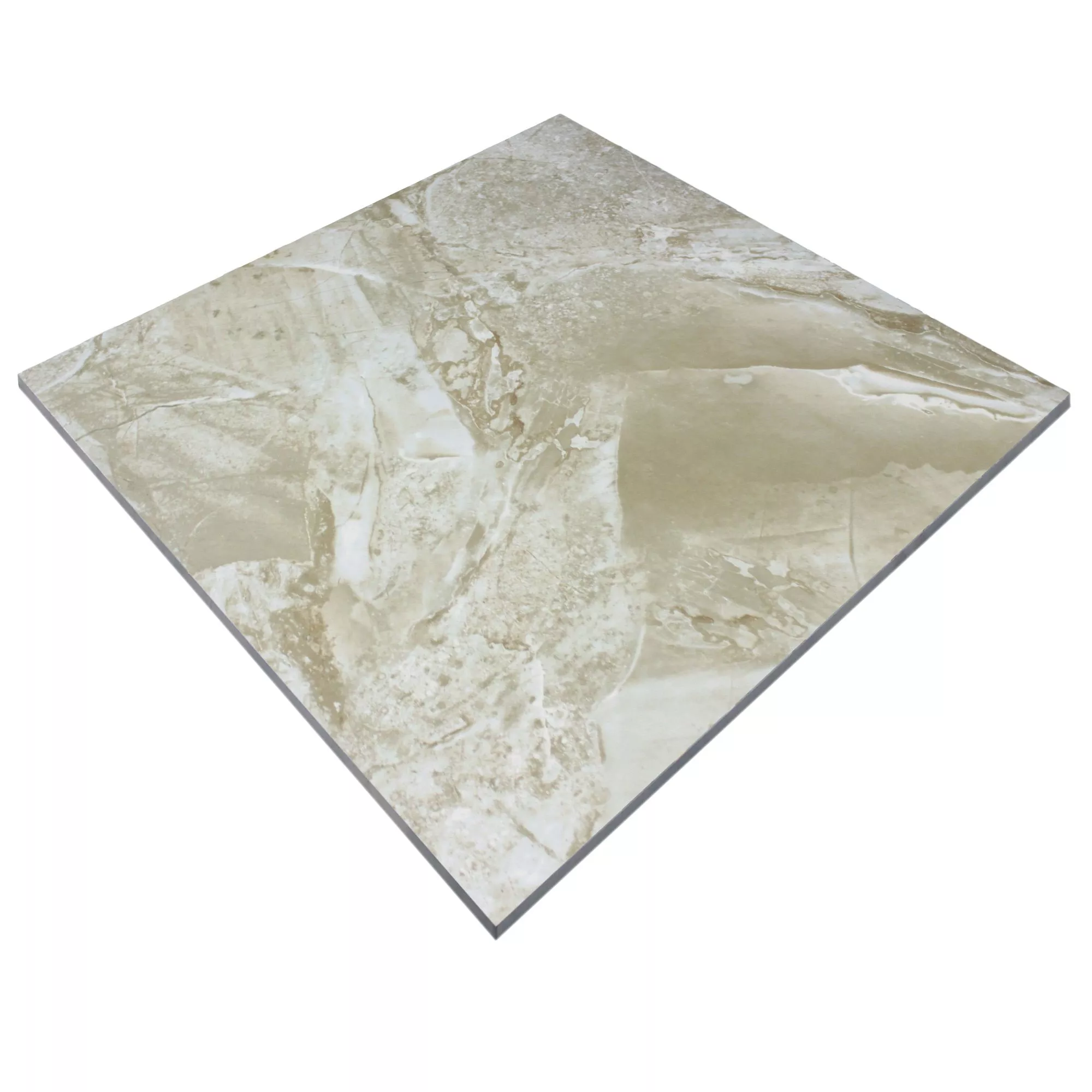 Sample Floor Tiles Marble Optic Himalaya Silver Polished 60x60cm
