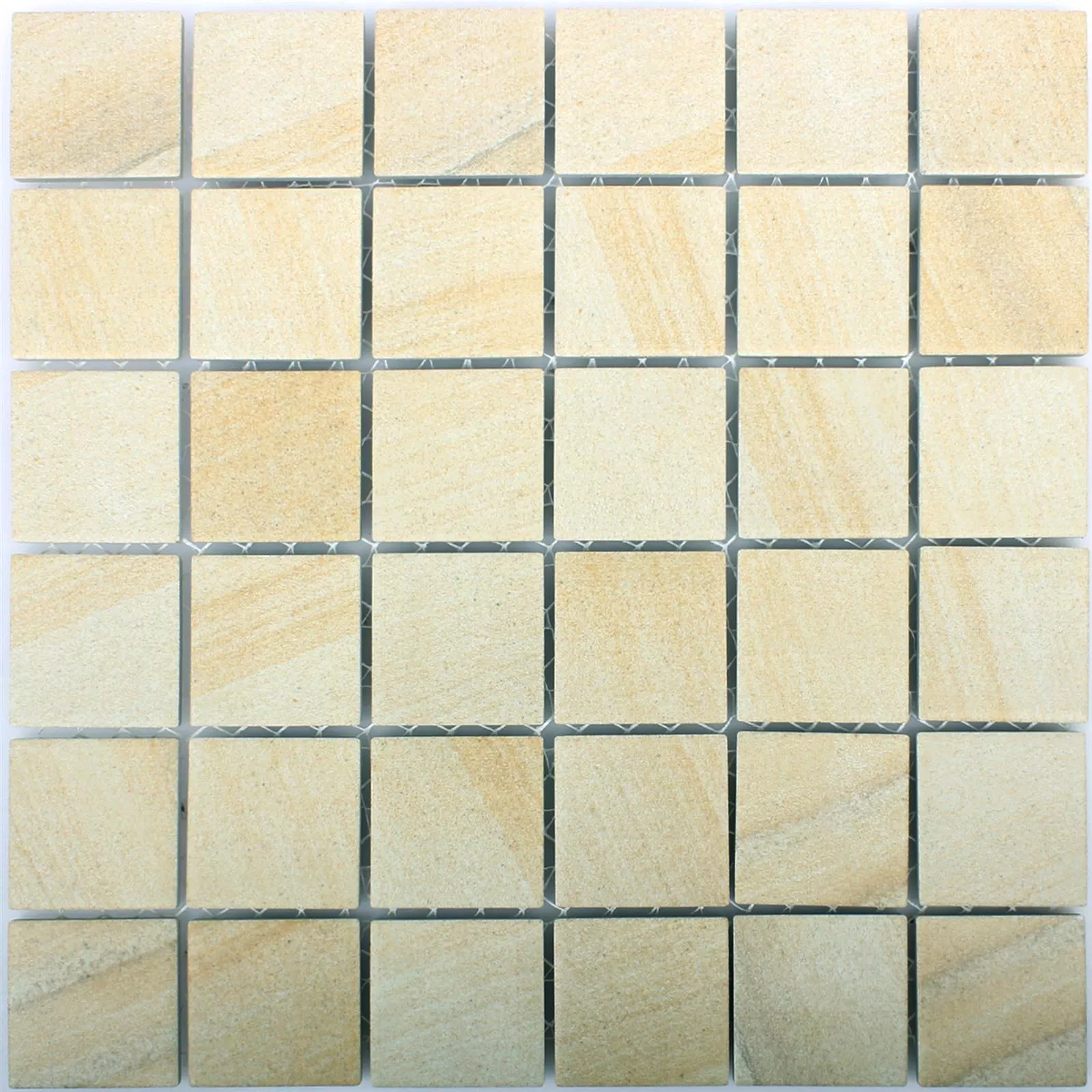 Mozaika Ceramika Sahara Kamień Optyka Beżowy