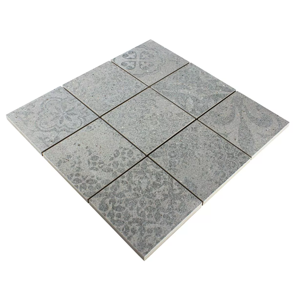 Ceramic Mosaic Tiles Jeylo Retro Optic Grey Q95