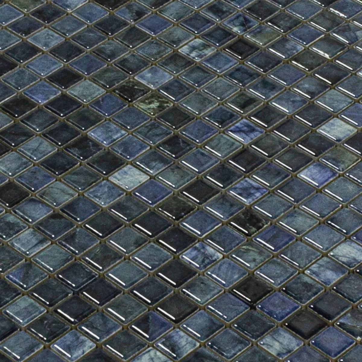 Céramique Mosaïque Carrelage Elysium Marbre Optique Bleu 12