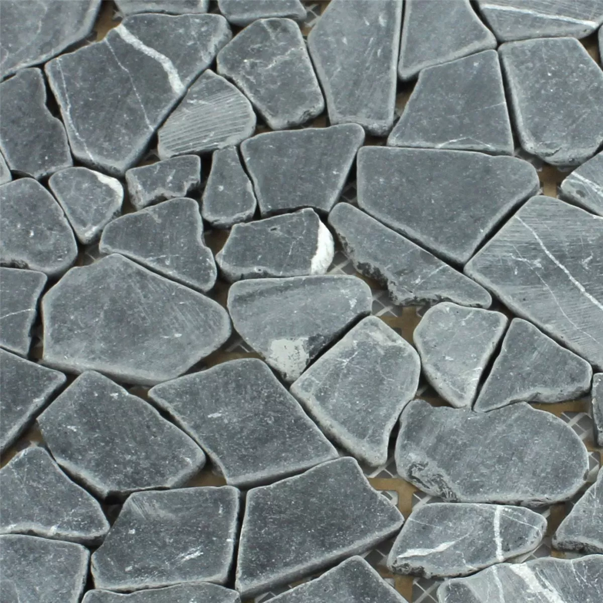 Mønster fra Mosaikkfliser Marmorbrudd Nero Carrara