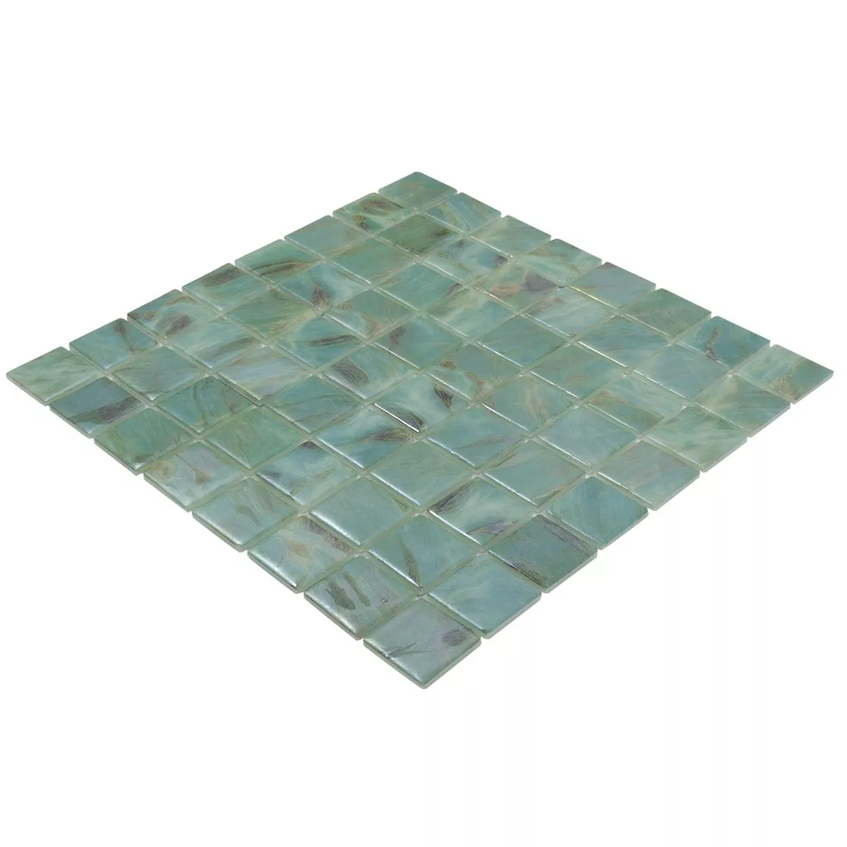 Glas Schwimmbad Pool Mosaik Alassio Türkis 38