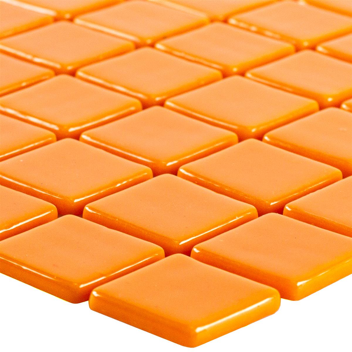 Glass Pool Swimmingpool Mosaic Pixley Orange