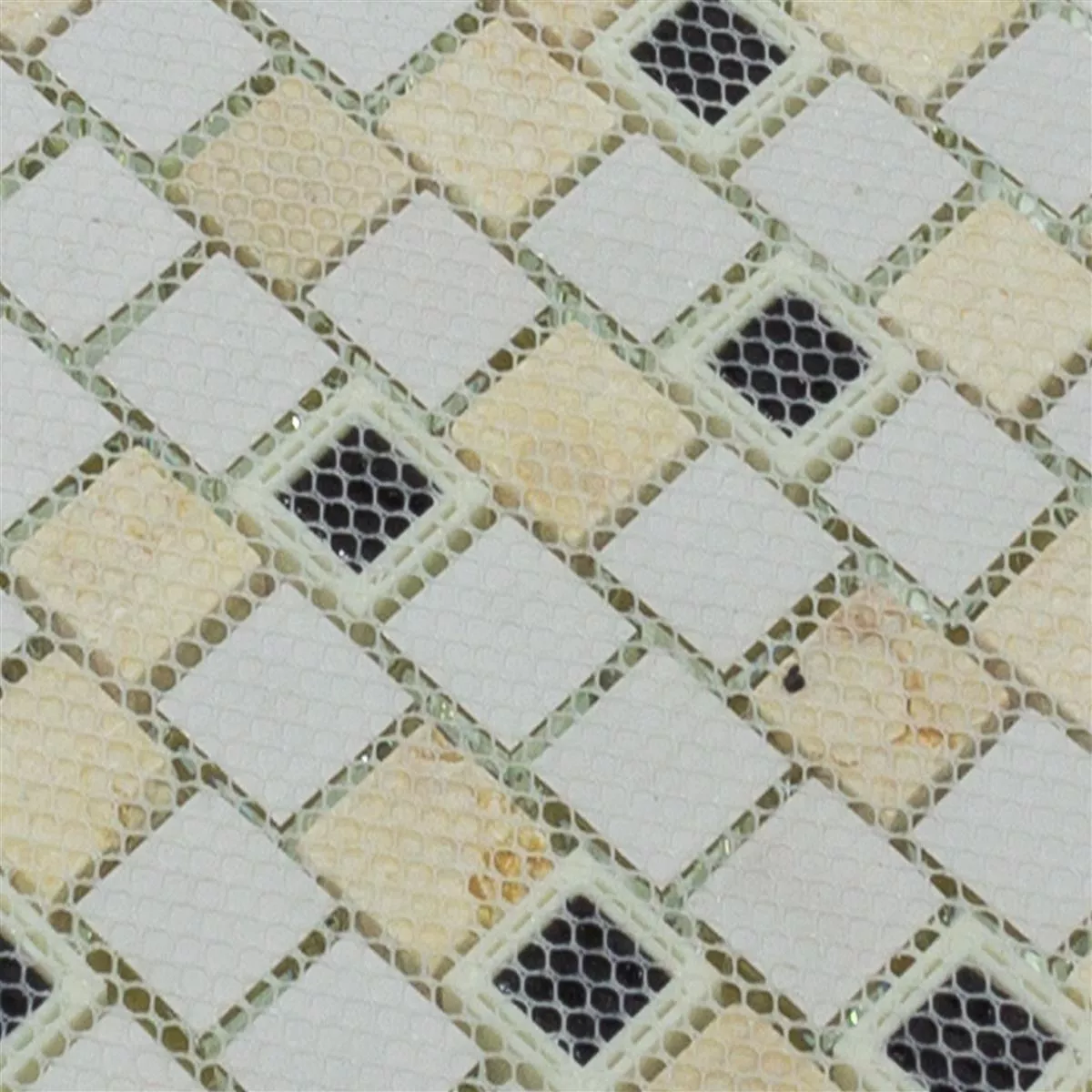 Vetro Plastica Mosaico In Pietra Naturale Lunaquell Beige