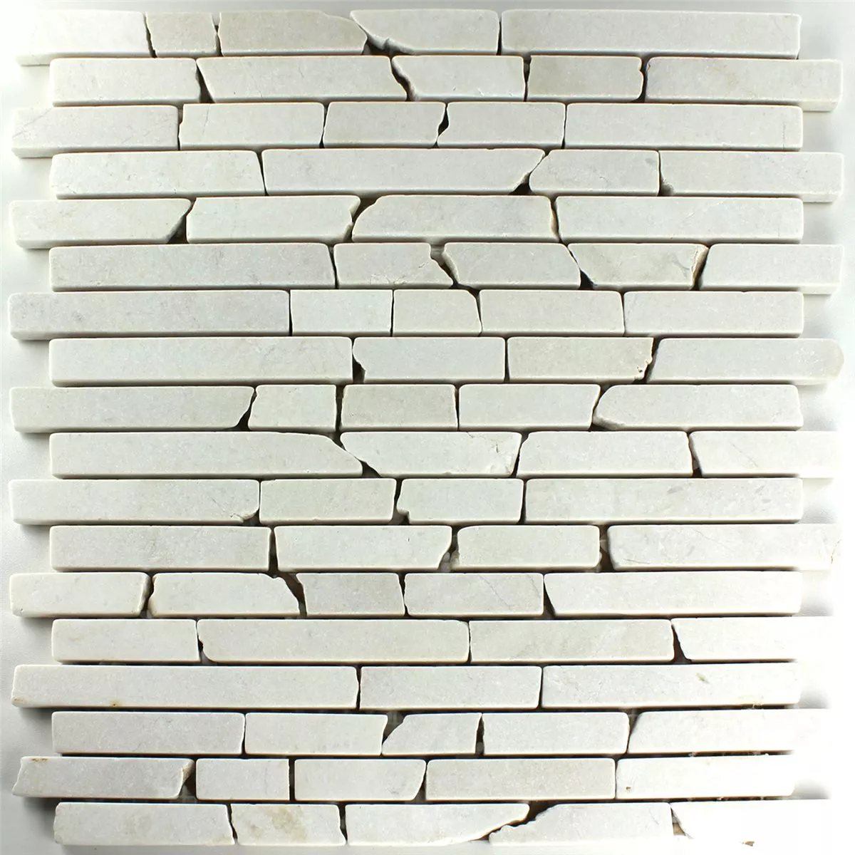 Mozaïektegel Marmer Botticino Brick