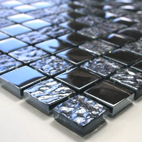 Padrão de Mosaico De Vidro Azulejos Oslo Metal Martelado