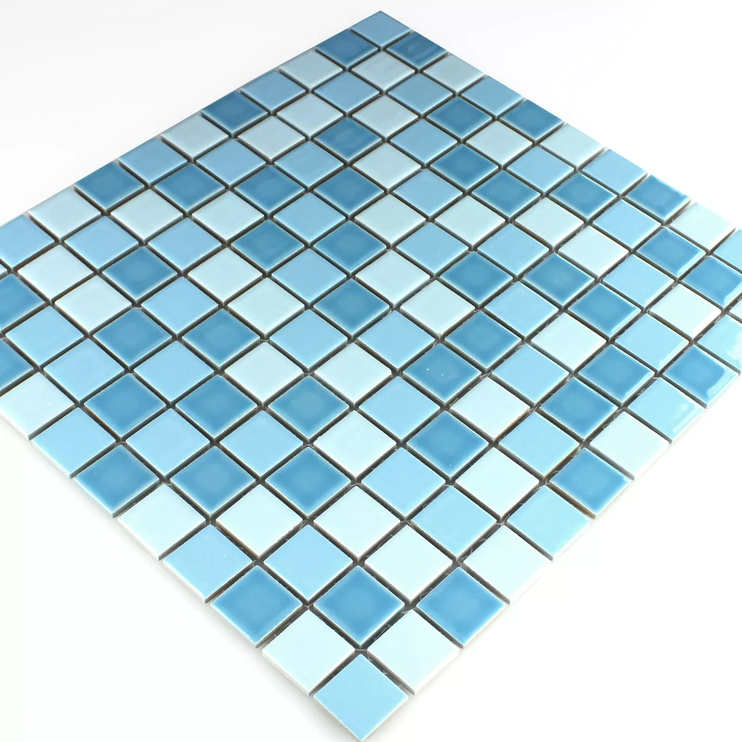 Mosaic Tiles Ceramic Blue Mix 25x25x5mm