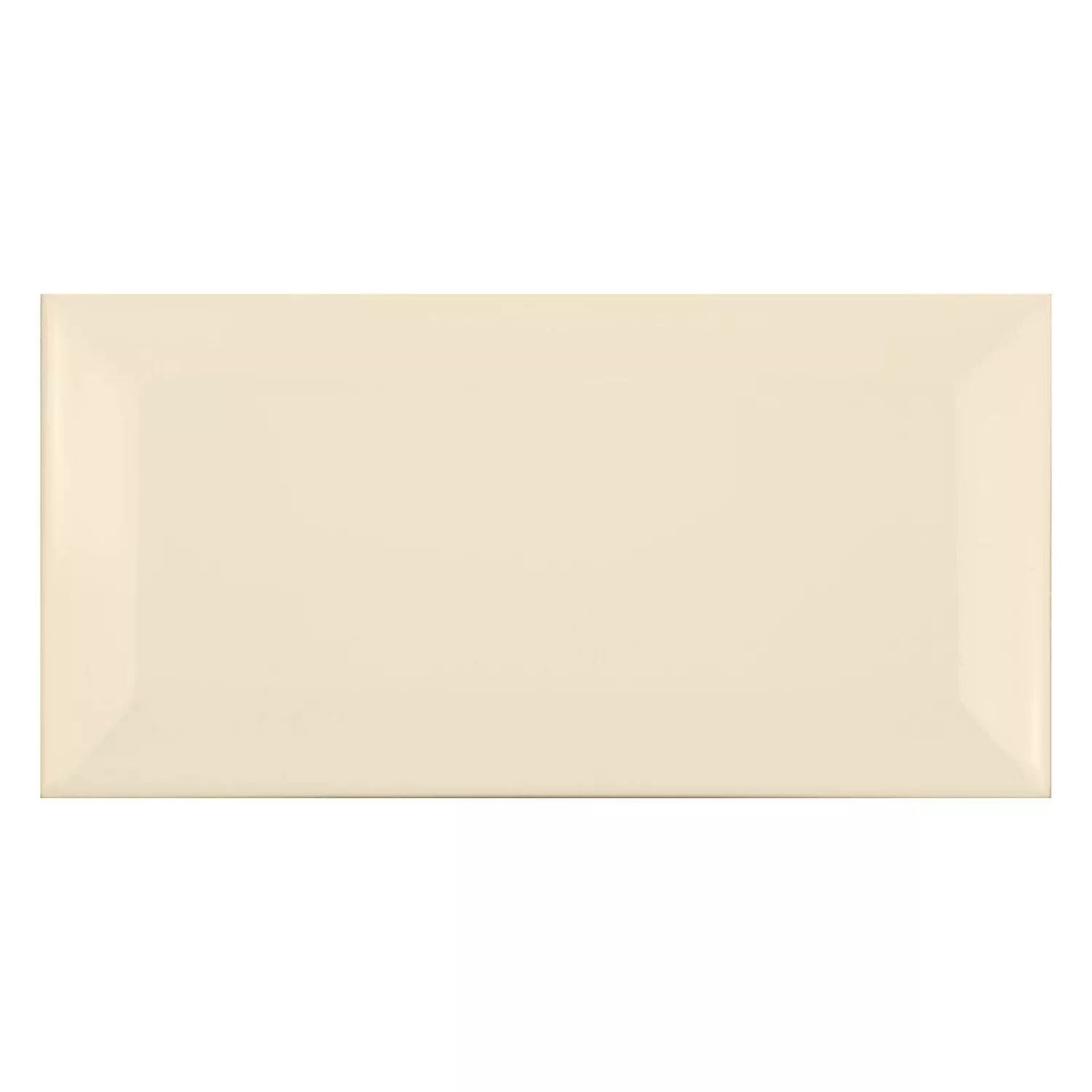 Metro tegel Beige Mat 7,5x15 cm Met Facet Pitcox Hueso