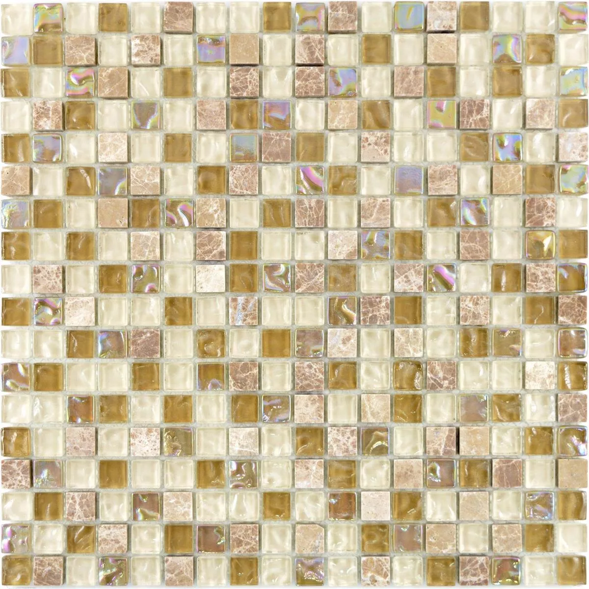 Vzorek Skleněná Mozaika Dlaždice Z Přírodního Kamene Nexus Světle Hnědá Béžová